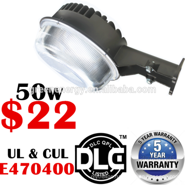 DLC ETL CE certified led outdoor wall light 20w 30w 50w 58w70w 5 year warnnaty